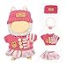 KIYEREE Clothes for Lububu 17cm DollsNO Doll for Lububu Doll Outfits with Accessories Suit for Lububu Cute Stylish Dress Up Set Easter Gifts Rose Red - Image 2