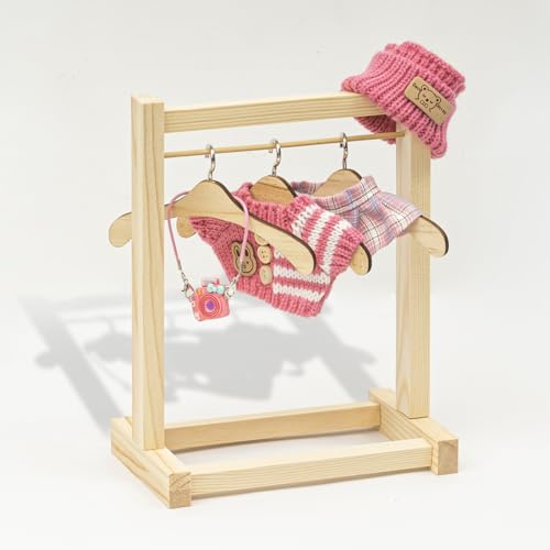 KIYEREE Clothes for Lububu 17cm DollsNO Doll for Lububu Doll Outfits with Accessories Suit for Lububu Cute Stylish Dress Up Set Easter Gifts Rose Red - Image 5