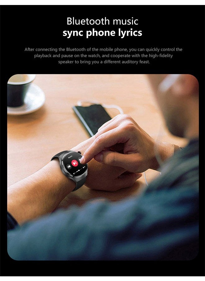 RollsTimi  - Men's Bluetooth Smartwatch, With The Function Of Answering And Making Calls, With Sleep Monitoring And Fitness Heart Rate Monitoring, Suitable For Android And IOS Systems, Black - Image 1