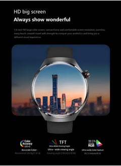 RollsTimi  Men's Bluetooth Smartwatch, With The Function Of Answering And Making Calls, With Sleep Monitoring And Fitness Heart Rate Monitoring, Suitable For Android And IOS Systems, Black  - Image 4