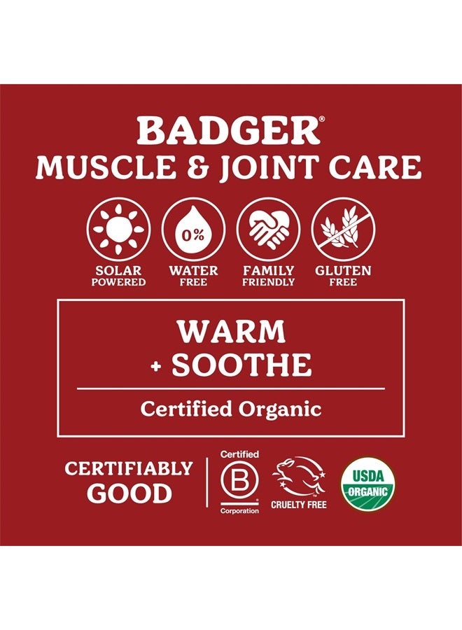 Badger مرهم العضلات المؤلمة، فلفل حار وزنجبيل، مرهم عضلات مؤلم عضوي، بلسم دافئ، بلسم تخفيف العضلات، مرهم عضلات دافئ، بلسم عضلات مؤلم، 2 أونصة - Image 4