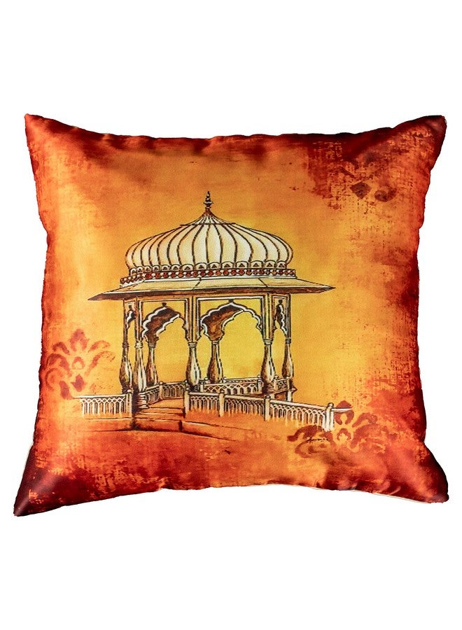 Vendola Vendola Decorative Satin 250TC Sofa Cushion Pillow Covers, Multicolor, Set of 5 Ethnic Cushion Covers(Vivid,18x18 Inches) - Image 5