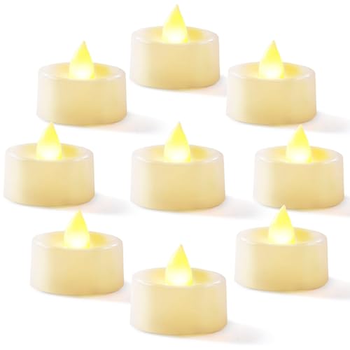 Homemory 24-Pack Flameless LED Tea Lights Candles Battery Operated, 200+Hour Fake Electric Candles TeaLights for Votive, Halloween, Ofrenda, Diya, Wedding Centerpiece Table Decor, Funeral, Christmas - Image 1