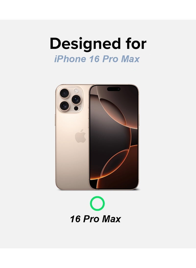 Techie جراب Apple iPhone 16 Pro Max من سلسلة Pro، غطاء خلفي بدون إطار مغناطيسي من ألياف الكربون مع حامل غير مرئي وتدفق هواء تبريد محسن - Image 4