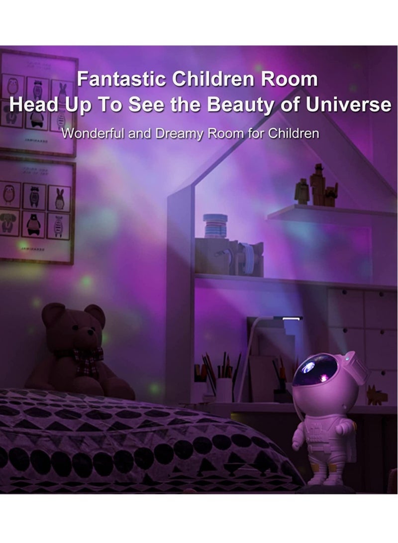 Starry Night Light Projector Astronaut LED Projection Lamp with Remote Control, Adjustable Head Angle,Gift for Kids Adults Home Party Ceiling Decor - Image 4