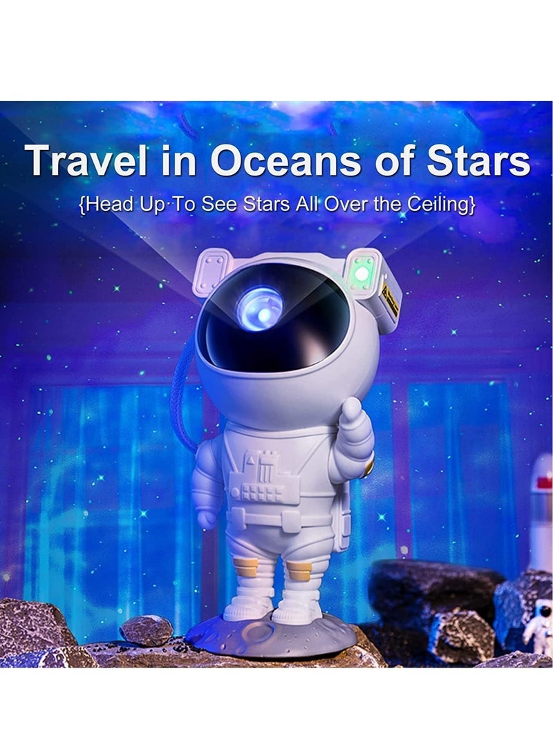 Starry Night Light Projector Astronaut LED Projection Lamp with Remote Control, Adjustable Head Angle,Gift for Kids Adults Home Party Ceiling Decor - Image 2
