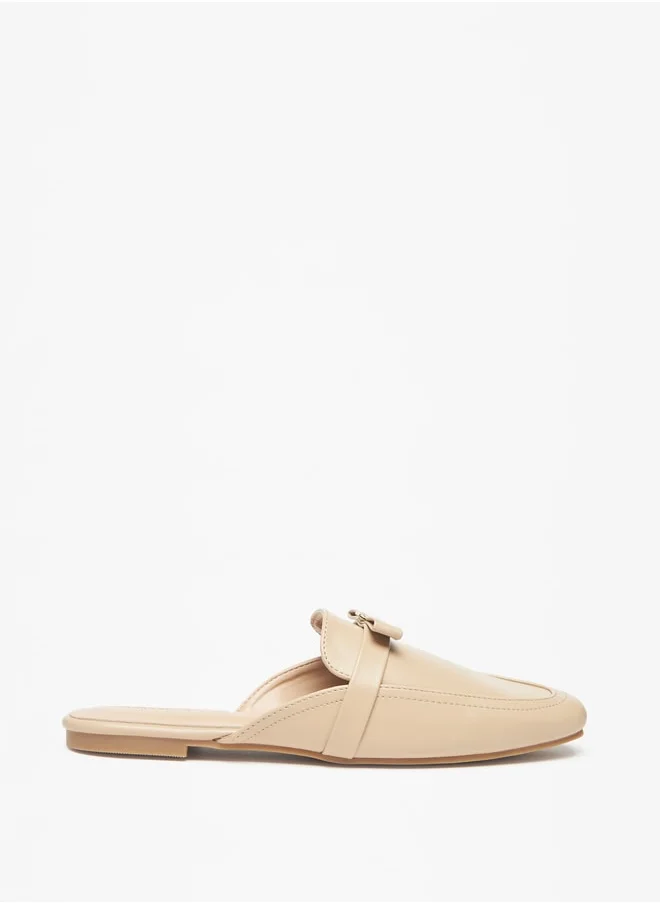 Flora Bella Women's Bow Detail Slip-On Mules