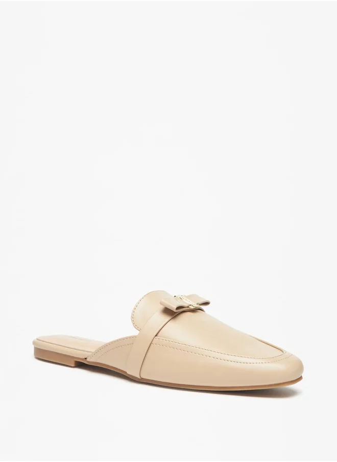 Flora Bella Women's Bow Detail Slip-On Mules
