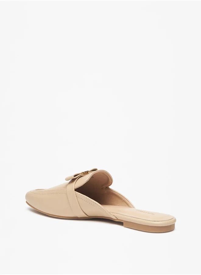 Flora Bella Women's Bow Detail Slip-On Mules