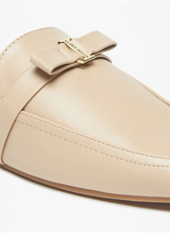 Flora Bella Women's Bow Detail Slip-On Mules