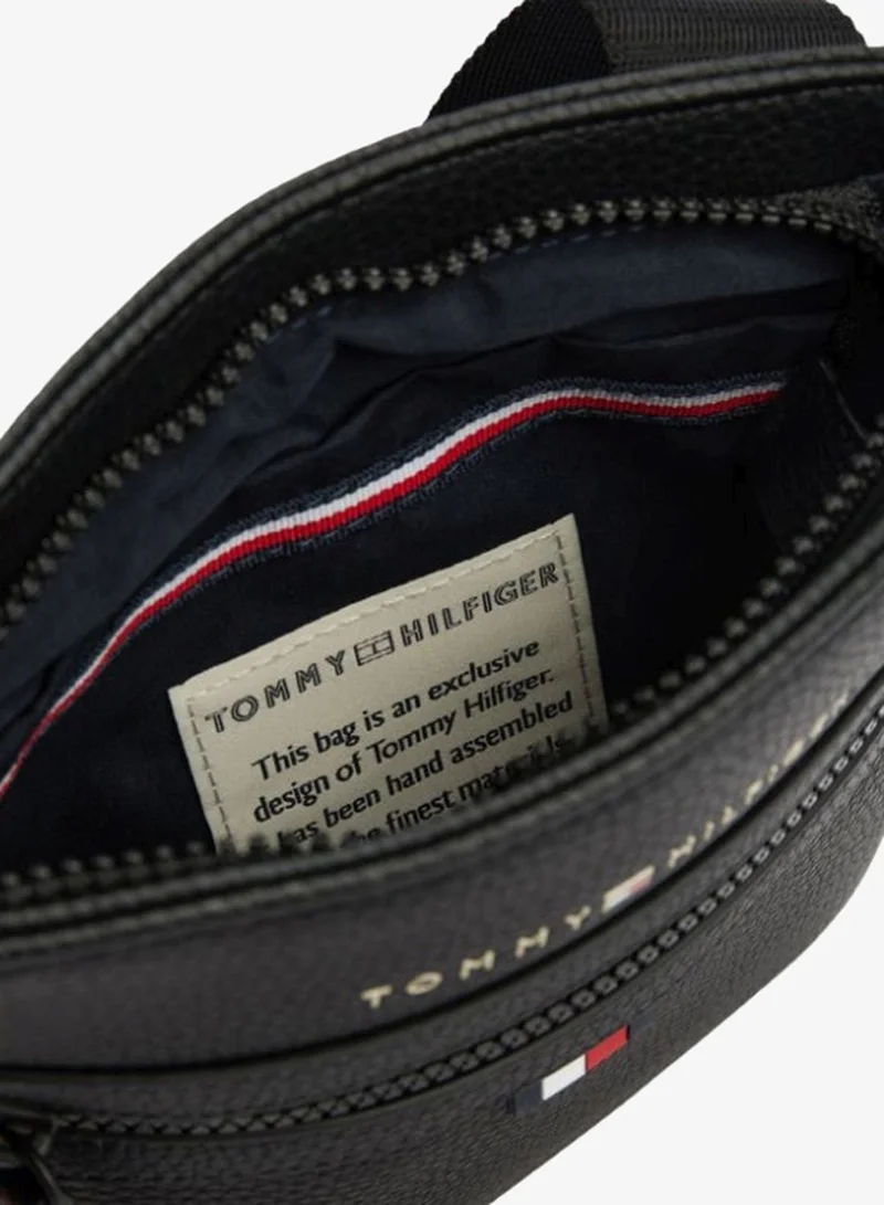 Tommy Hilfiger Black Essential Small Crossover Bag for Men | Best Price UAE