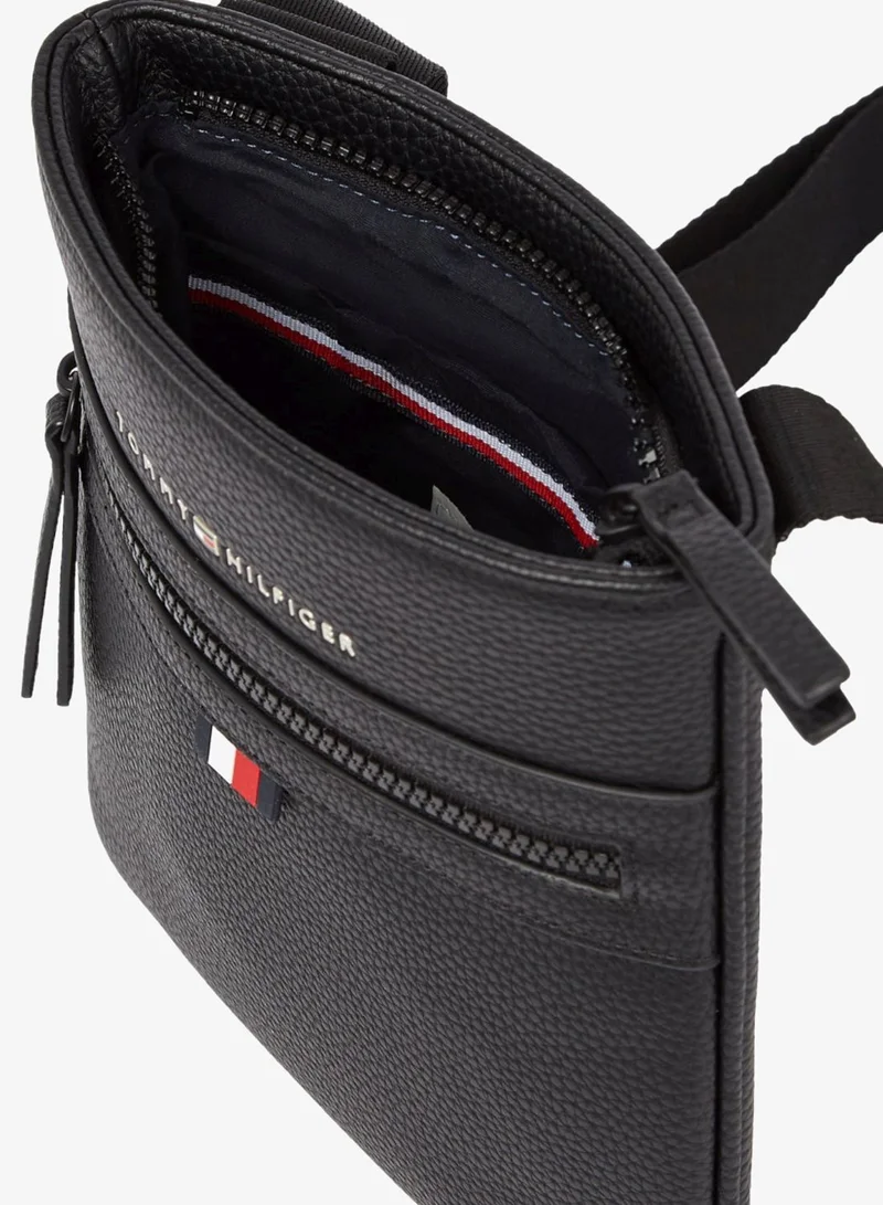 Tommy Hilfiger Black Essential Small Crossover Bag for Men | Best Price UAE