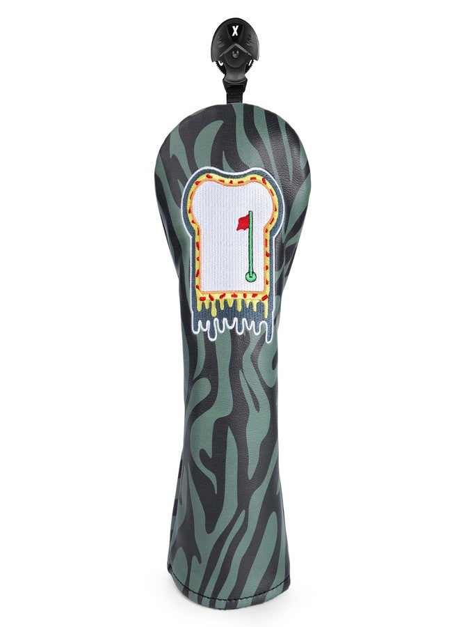 brdejc Golf Club Covers Funny Toast Premium Embroidery Driver Headcovers Fariway Wood Head Cover Hybrid Covers Leahter Golf Headcovers for Most Brand (for Fariway Wood) - Image 1