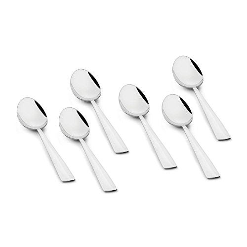 FnS Solo Stainless Steel Mirror Finish Tea Spoon (Set of 6) for Tea, Coffee and Spices - Image 1