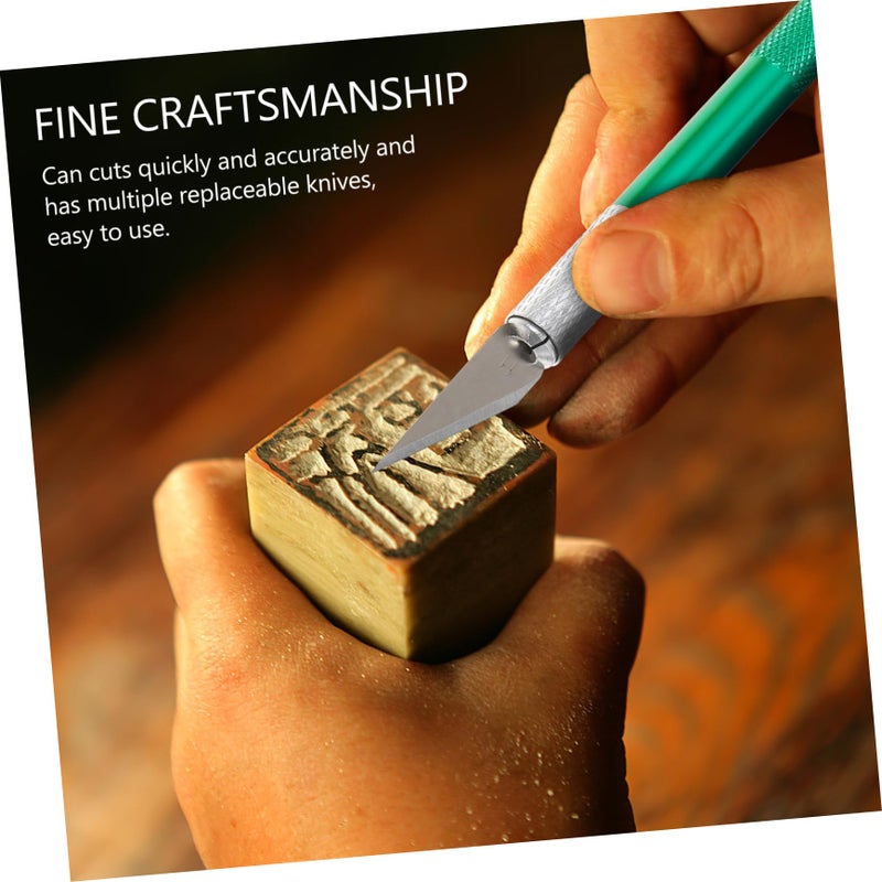 Precision Craft Hobby Knife Set 4 Piece Cutting Tools For Art And Paper Crafts - Image 5
