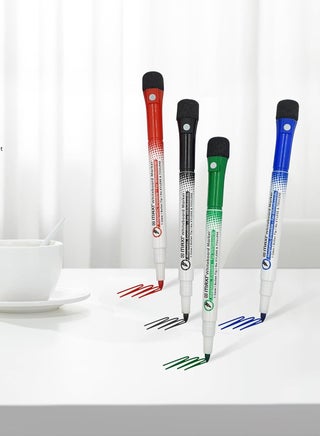 4-Piece Magnetic Whiteboard Marker with Eraser Multicolour - view 2