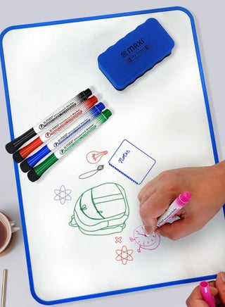 4-Piece Magnetic Whiteboard Marker with Eraser Multicolour - view 3