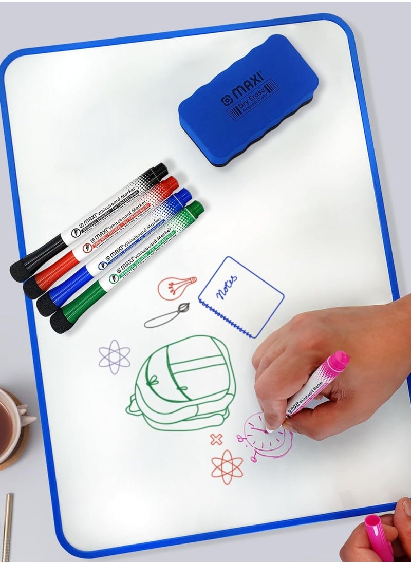 Maxi - 4-Piece Magnetic Whiteboard Marker with Eraser Multicolour - Image 1