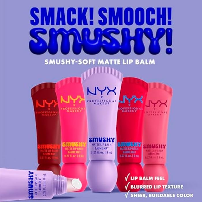 Nyx Professional Makeup, Smushy Matte Lip Balm Tone: Swipe Sesh Vegan Formula - Image 5