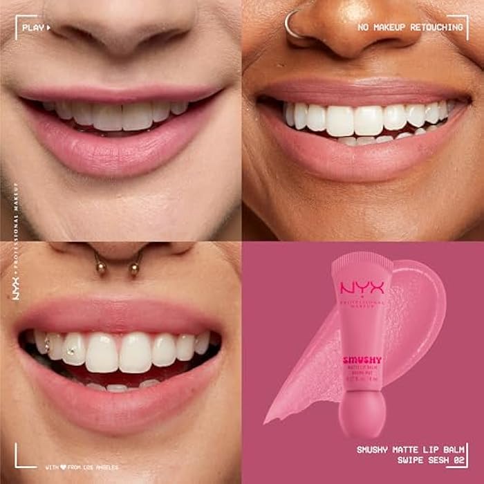 Nyx Professional Makeup, Smushy Matte Lip Balm Tone: Swipe Sesh Vegan Formula - Image 2