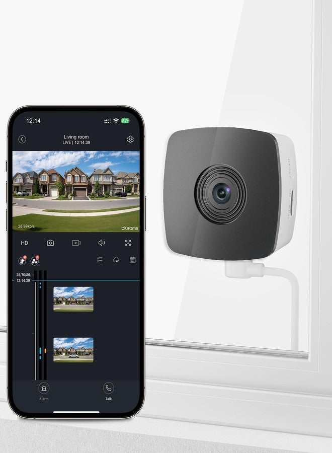 blurams 2.4G/5G Cameras for Home Security, 2K Pet Camera Indoor with Phone App, Foldable Security Camera w/Motion Detection, 2-Way Talk, IR Night Vision - Image 1