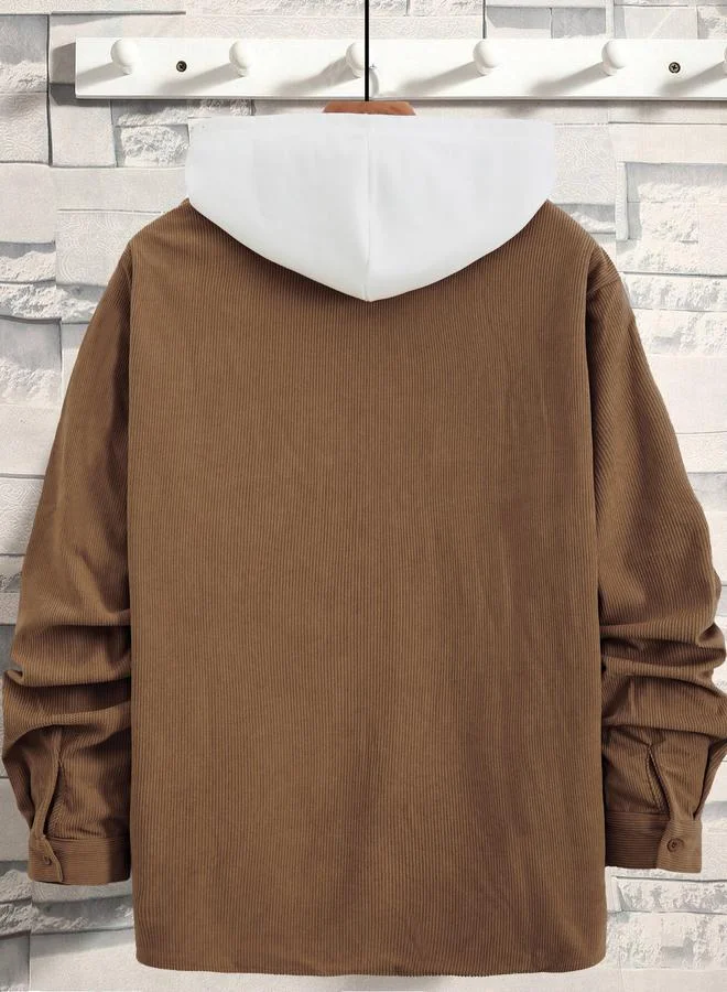 Take Two Men Texture Pocket Detail Long Sleeve Jacket