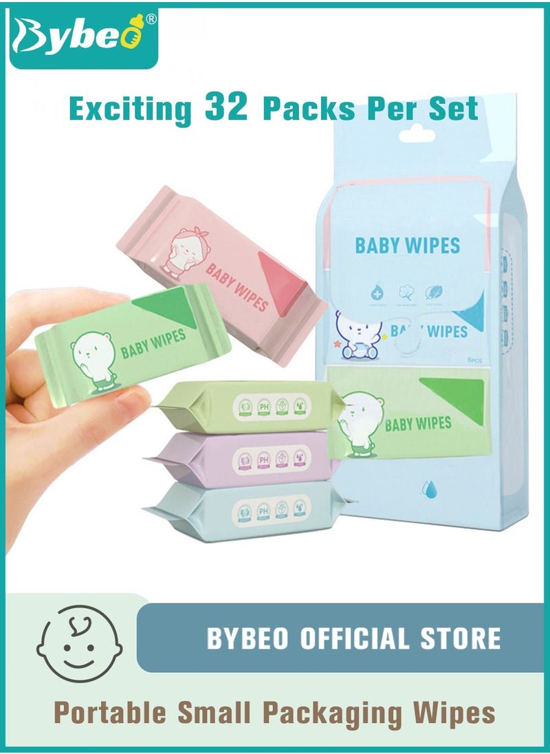 Bybeo - Portable Mini Wet Wipes, Hand & Mouth Cleansing Tissue Paper for Babies, Students, and Children High Quality - Image 1