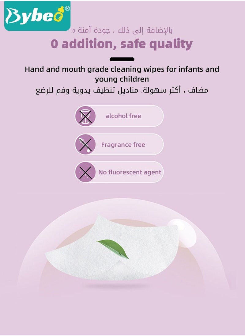 Bybeo - Portable Mini Wet Wipes, Hand & Mouth Cleansing Tissue Paper for Babies, Students, and Children High Quality - Image 1