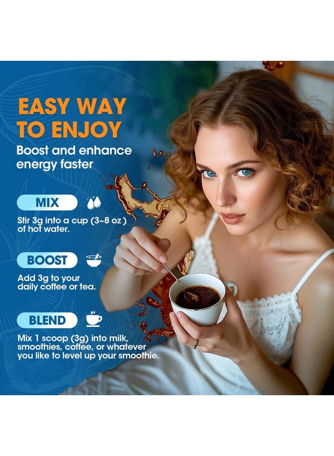 B BEWORTHS قهوة الفطر من بي بيوورثس، مسحوق قهوة الفطر مع أشواغاندا، إل-ثيانين، ذيل الأسد، ريشي، تشاجا، كورديسيبس، ذيل الديك الرومي، جنسنغ - قهوة عربية سريعة التحضير لدعم المناعة، الدماغ، والتركيز - Image 5