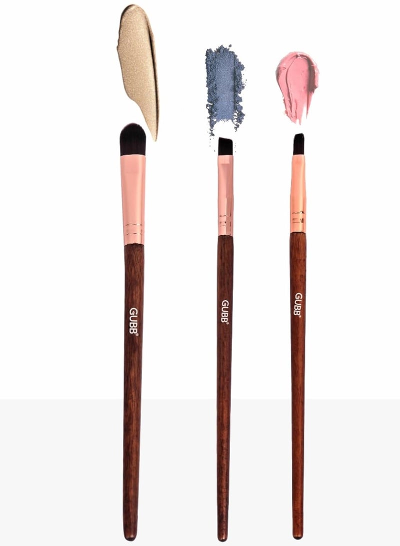 GUBB Dense Bristles Makeup Brushes Pack Of 3 GubbBK 6715 - Image 1