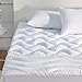 SLEEP ZONE Premium Mattress Pad Cover Cooling Overfilled Fluffy Soft Topper Zone Design Upto 21 inch Deep Pocket with - Image 2