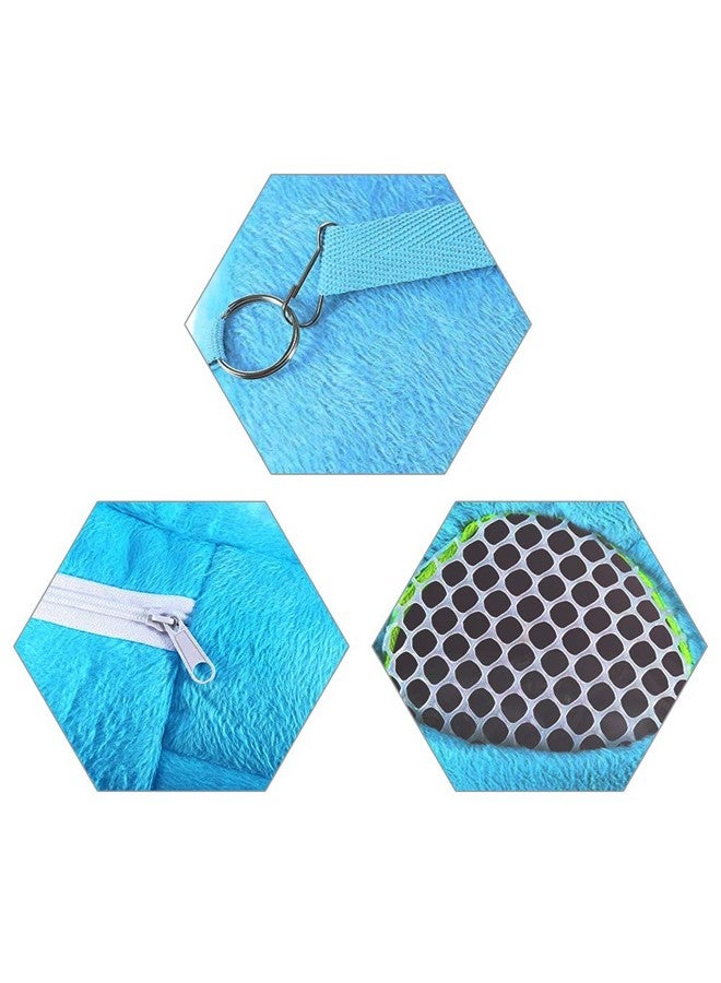 WishLotus Pet Carrier Bag, Portable Outgoing Travel Handbags With Nylon Straps Small Pet Pouchfor Hamster Rat Hedgehog Rabbit (S, Blue)  - Image 5