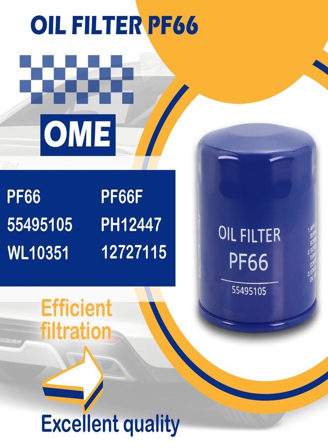 Kefly PF66 Engine Oil Filter Compatible with Chevy Colorado Suburban Silverado 1500 Tahoe GMC Acadia Sierra 1500 Yukon Cadillac CT4 CT5 CT6 Escalade XT4 (6 pcs) - Image 2
