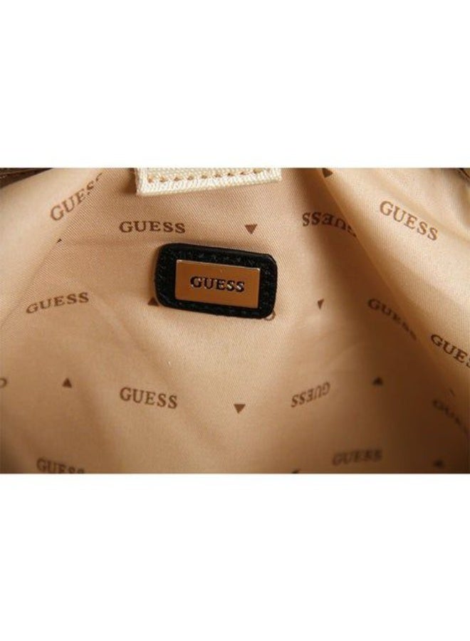 GUESS حقيبة توت من غس للنساء بتصميم مونوغرام ثنائي اللون HWBB9348067 باللون الأسود - Image 2