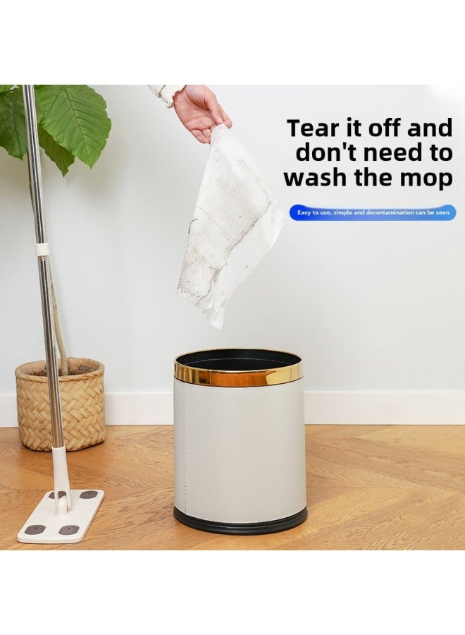 Generic Electrostatic Dust Cleaning Paper Mop Disposable Mop Special Wet Wipes For Floor Cleaning-Color:White Thickened Wet Wipes-Specifications:Upgraded Thickened Durable Type  - Image 3