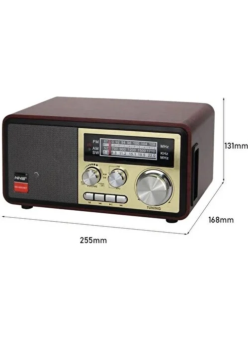 CONCORD NS-8093 Bluetooth Wooden Nostalgic Radio Mp3 Player Fm Radio Portable NS8093BT