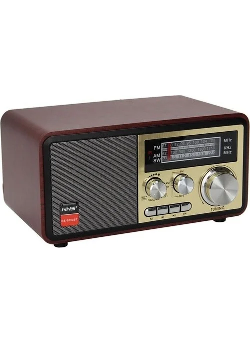 CONCORD NS-8093 Bluetooth Wooden Nostalgic Radio Mp3 Player Fm Radio Portable NS8093BT