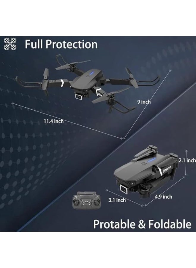 Generic - E99 PRO Drone Professional HD Dual Camera Automatic Obstacle Avoidance Foldable Height Keep Mini Helicopter - Image 1
