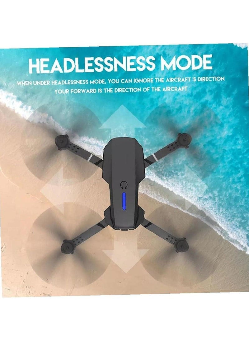 Generic - E99 PRO Drone Professional 4K HD Dual Camera Automatic Obstacle Avoidance Foldable Height Keep Mini Helicopter - Image 1