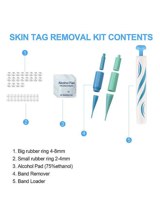 Generic - Remove Skin Tag Pen Two in One Facial Care Nevus Tool 2mm-8mm Remove Meat Nevus Corns Warts Skin Tag Removal Tool Replaceable head - Image 1