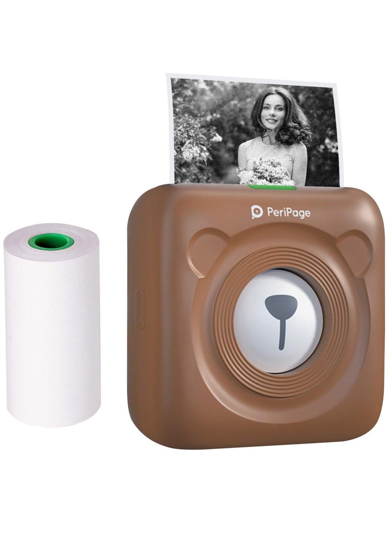 PeriPage PeriPage Mini Pocket Wireless BT Thermal Printer Picture Photo Label Memo Receipt Paper Printer with USB Cable Support for Android iOS Smartphone Windows  - Image 1
