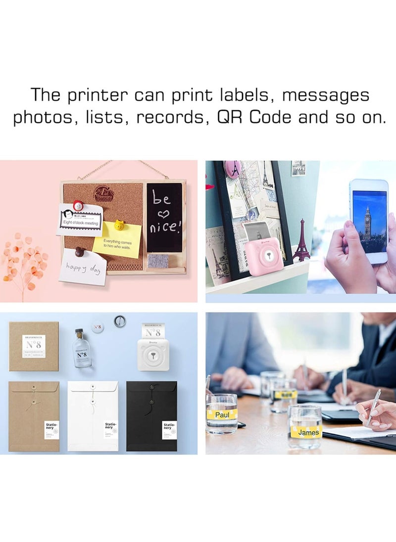 PeriPage PeriPage Mini Pocket Wireless BT Thermal Printer Picture Photo Label Memo Receipt Paper Printer with USB Cable Support for Android iOS Smartphone Windows  - Image 3