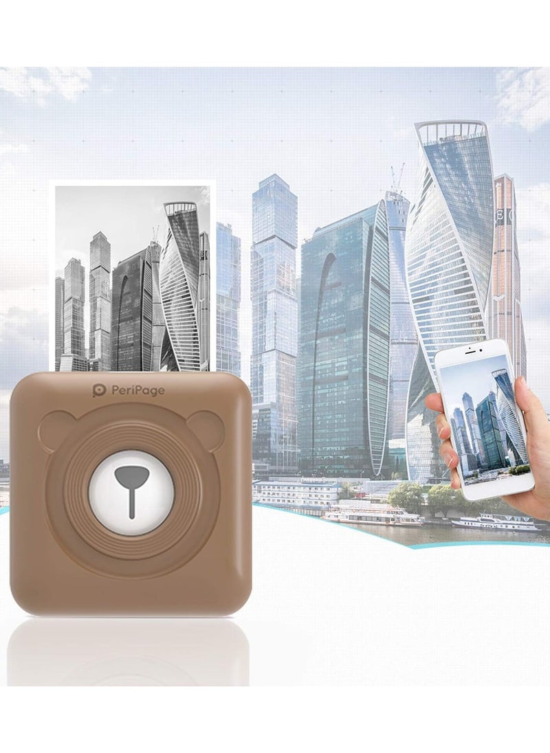 PeriPage PeriPage Mini Pocket Wireless BT Thermal Printer Picture Photo Label Memo Receipt Paper Printer with USB Cable Support for Android iOS Smartphone Windows  - Image 4