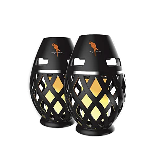 SAKAR Margaritaville Tiki Torch - Waterproof Bluetooth Speaker, Portable Party Speaker with Flickering LED Lights, Perfect for Travel, Parties, Yards, and Pools (2 Pack) - Image 1