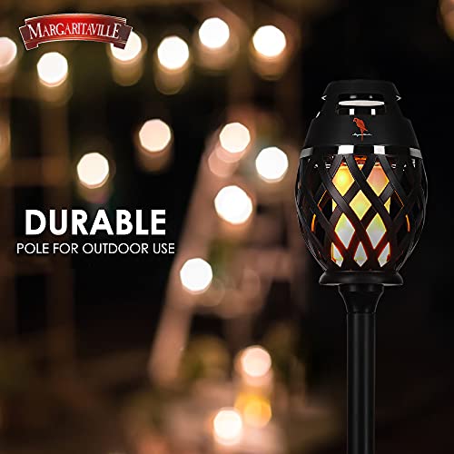 SAKAR Margaritaville Tiki Torch - Waterproof Bluetooth Speaker, Portable Party Speaker with Flickering LED Lights, Perfect for Travel, Parties, Yards, and Pools (2 Pack) - Image 3