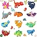 Chalyna 24 Packs Dinosaur Rubber Rings Soft Dino Cupcake Ring Dinosaur Cupcake Topper Bulk for Boys Kids Birthday Christmas Party Favors Supplies Gift - Image 3