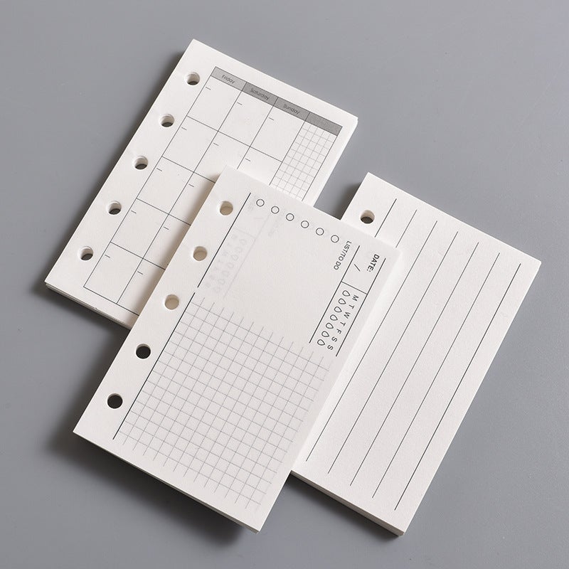 Spot M5 Notebook Core A8 Hand Book 5 Hole Loose-Leaf Replacement Core Loose-Leaf Paper To-Do Monthly Plan Inside Page - Image 4