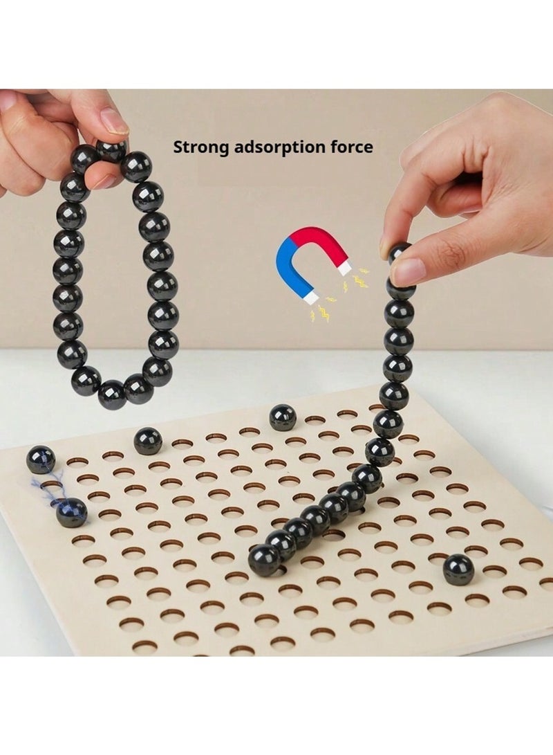 Magnetic Strategy Chess Game, Interactive and Educational Board Game for Kids and Adults, Wooden Magnetic Board with Strong Magnetic Pieces, Perfect for Family Fun and Early Learning  - Image 5