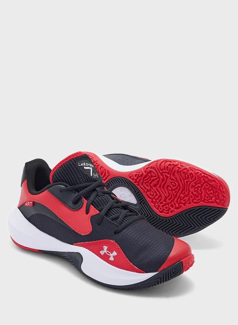 اندر ارمور Unisex Lockdown 7 Low Top Sneakers