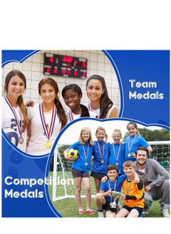SYOSI Award Medals Kids 6 Pack Gold Silver Bronze Award Medals Winner Awards Olympic Style Medals with Ribbon for Kids School Sports Meeting Sports Events Celebration Souvenir 2.5 Inch  - Image 2